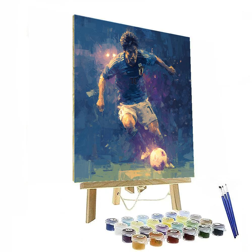 Mitoma Fifa 2026 Blue - DIY Painting By Numbers Kit