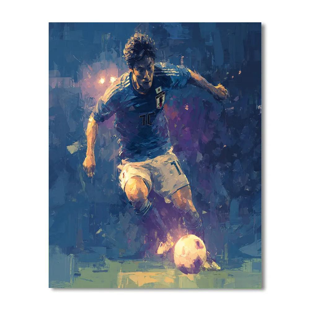 Mitoma Fifa 2026 Blue - DIY Painting By Numbers Kit