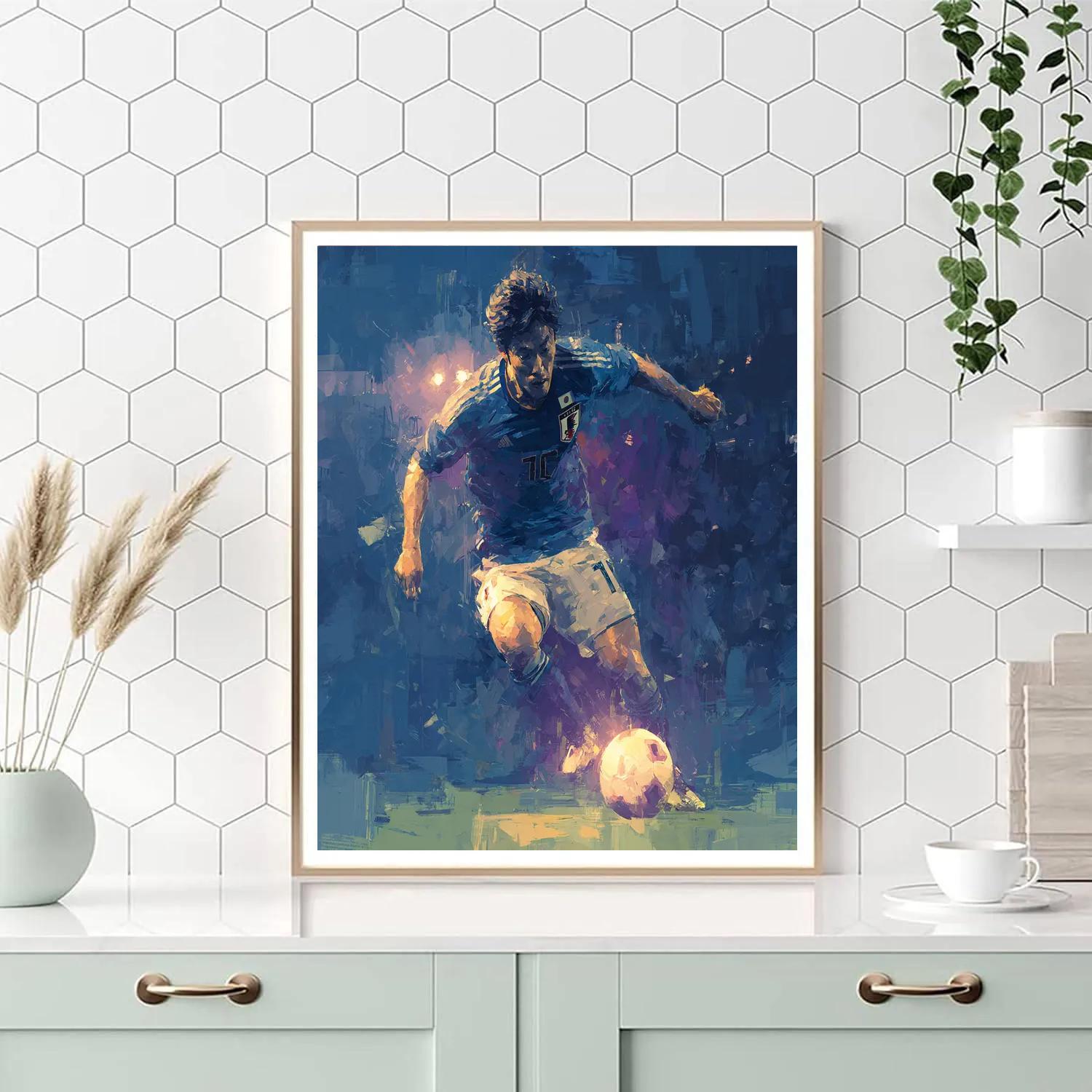 Mitoma Fifa 2026 Blue - DIY Painting By Numbers Kit