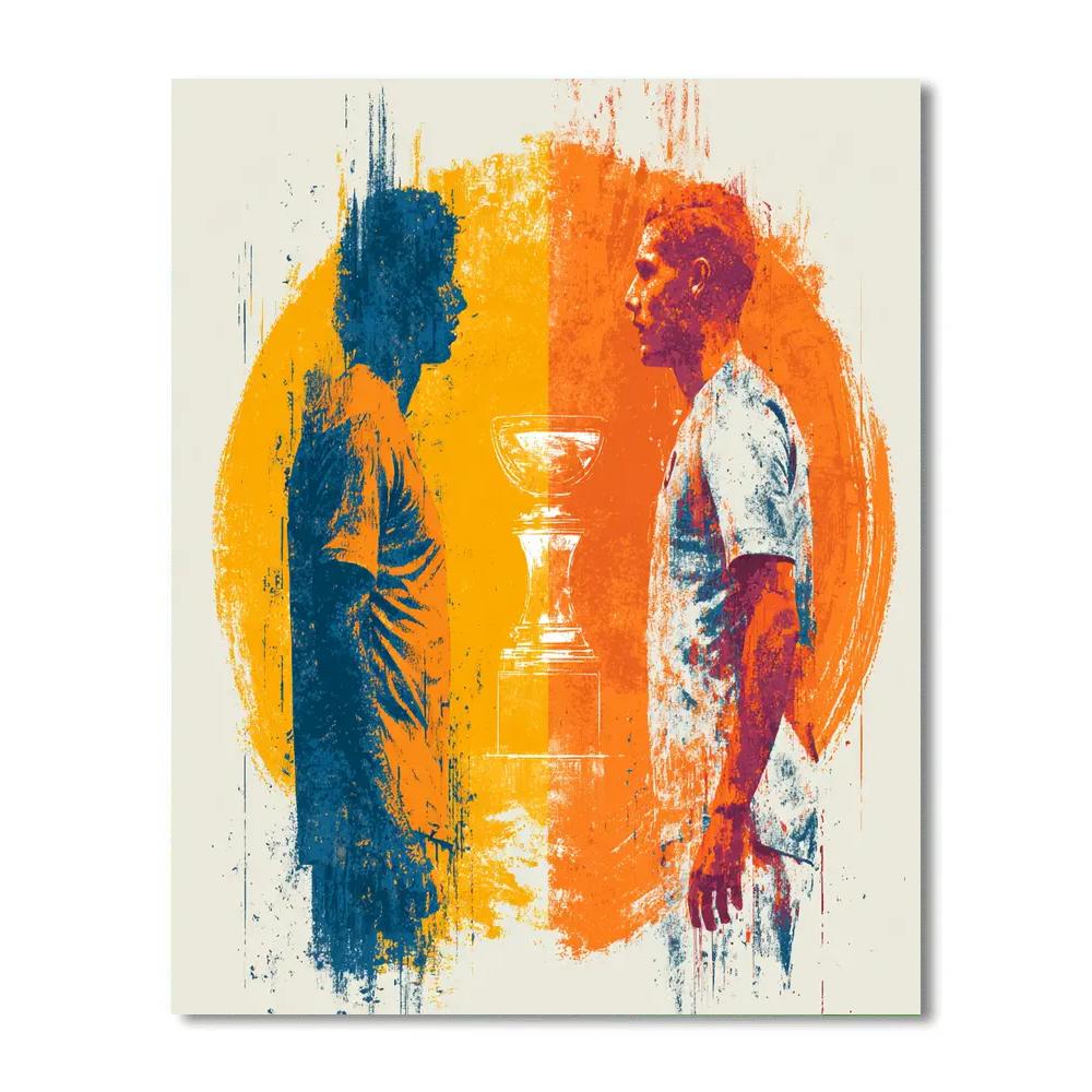 Fifa 2026 Netherlands vs Tunisia - DIY Painting By Numbers Kit