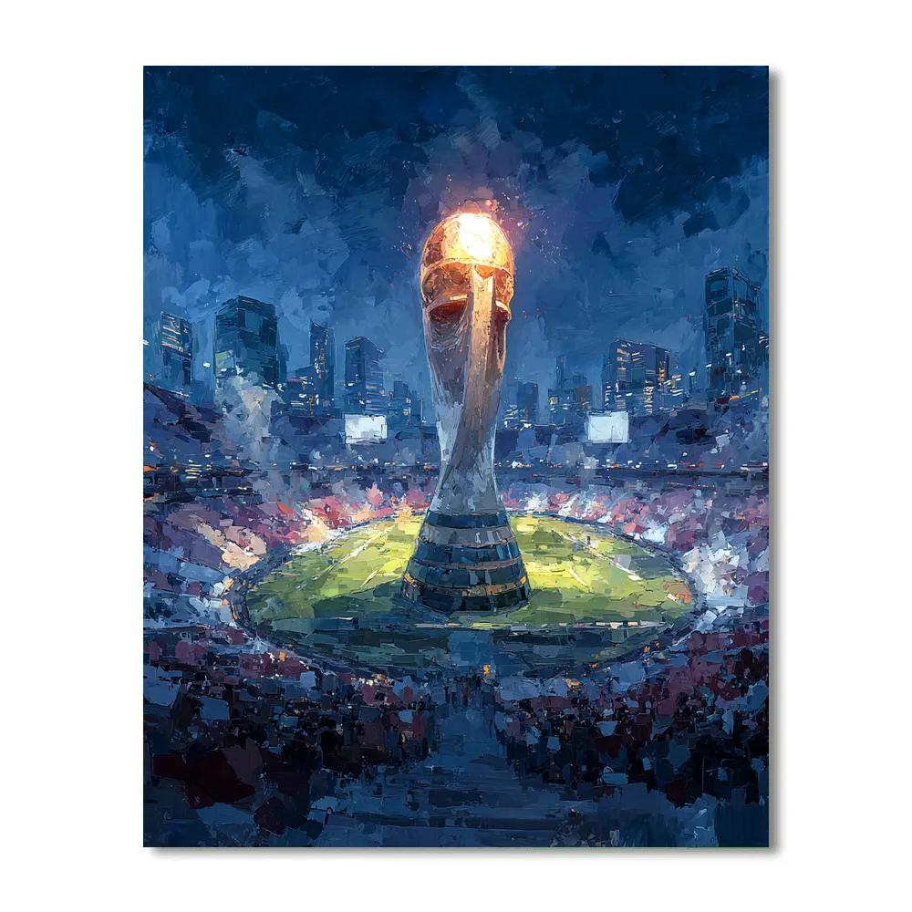 Fifa 2026 Trophy Crown - DIY Painting By Numbers Kit