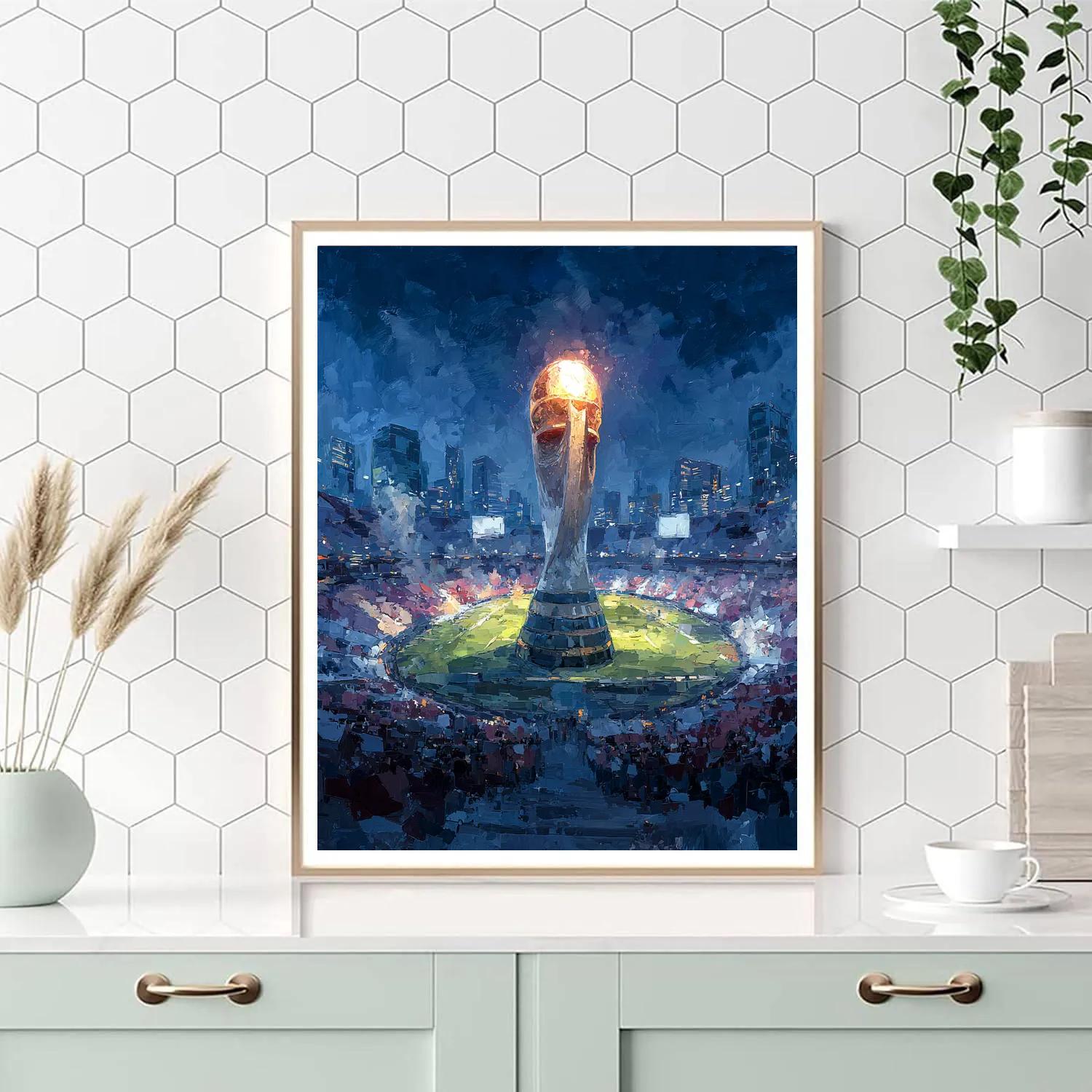 Fifa 2026 Trophy Crown - DIY Painting By Numbers Kit