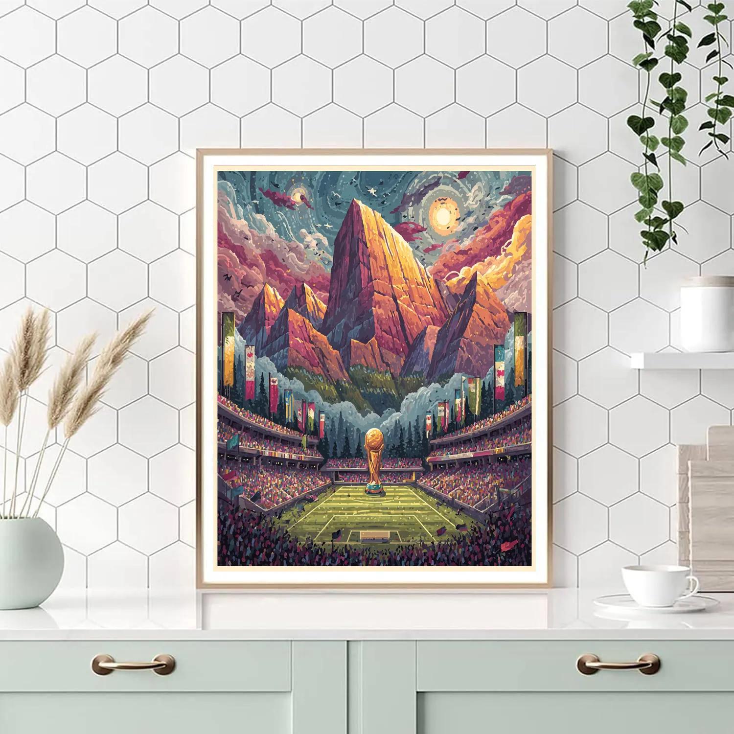 Monterrey Fifa 2026 Lights - DIY Painting By Numbers Kit
