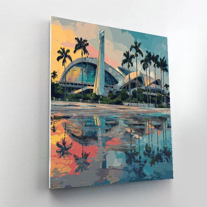 Miami Fifa 2026 Reflection - DIY Painting By Numbers Kit