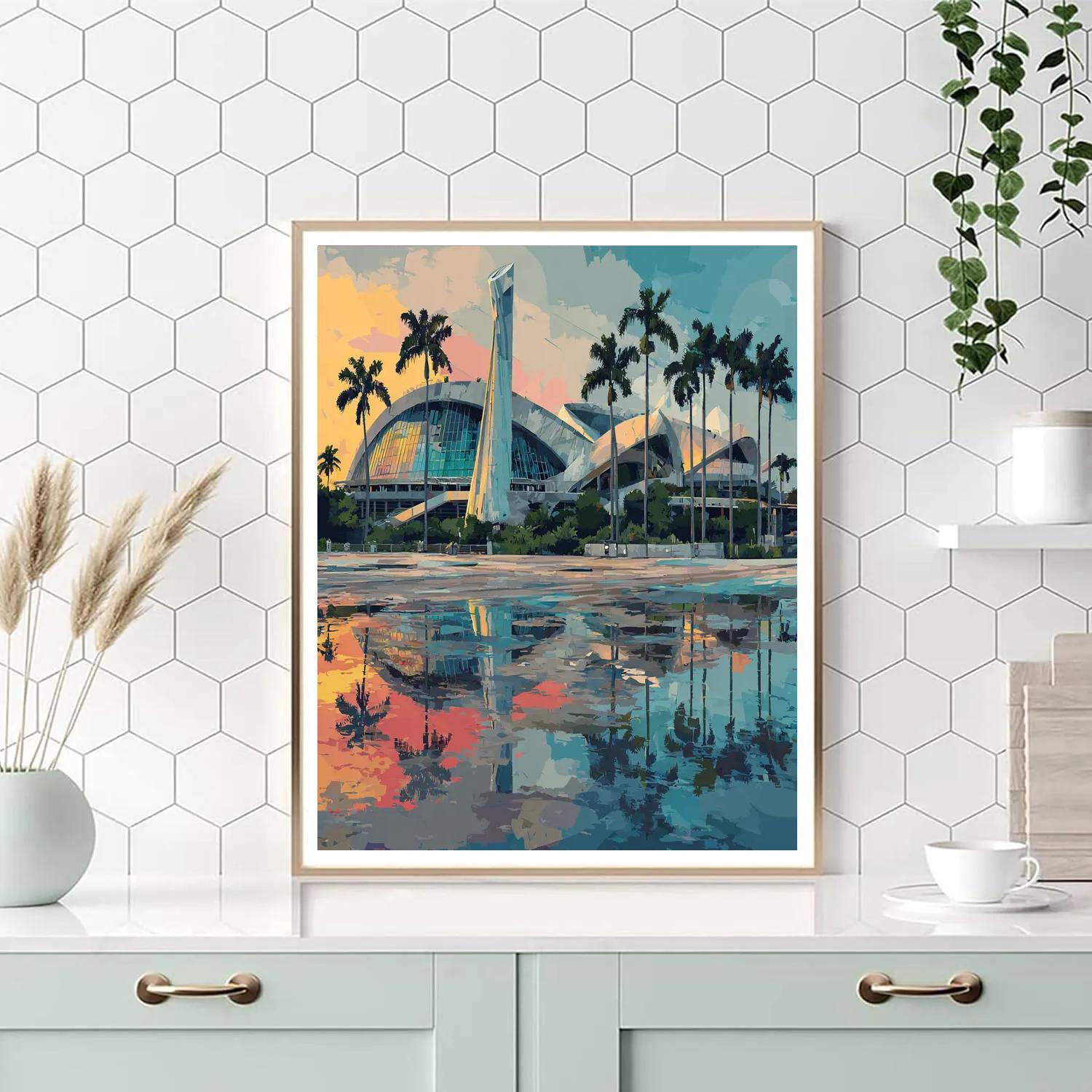 Miami Fifa 2026 Reflection - DIY Painting By Numbers Kit