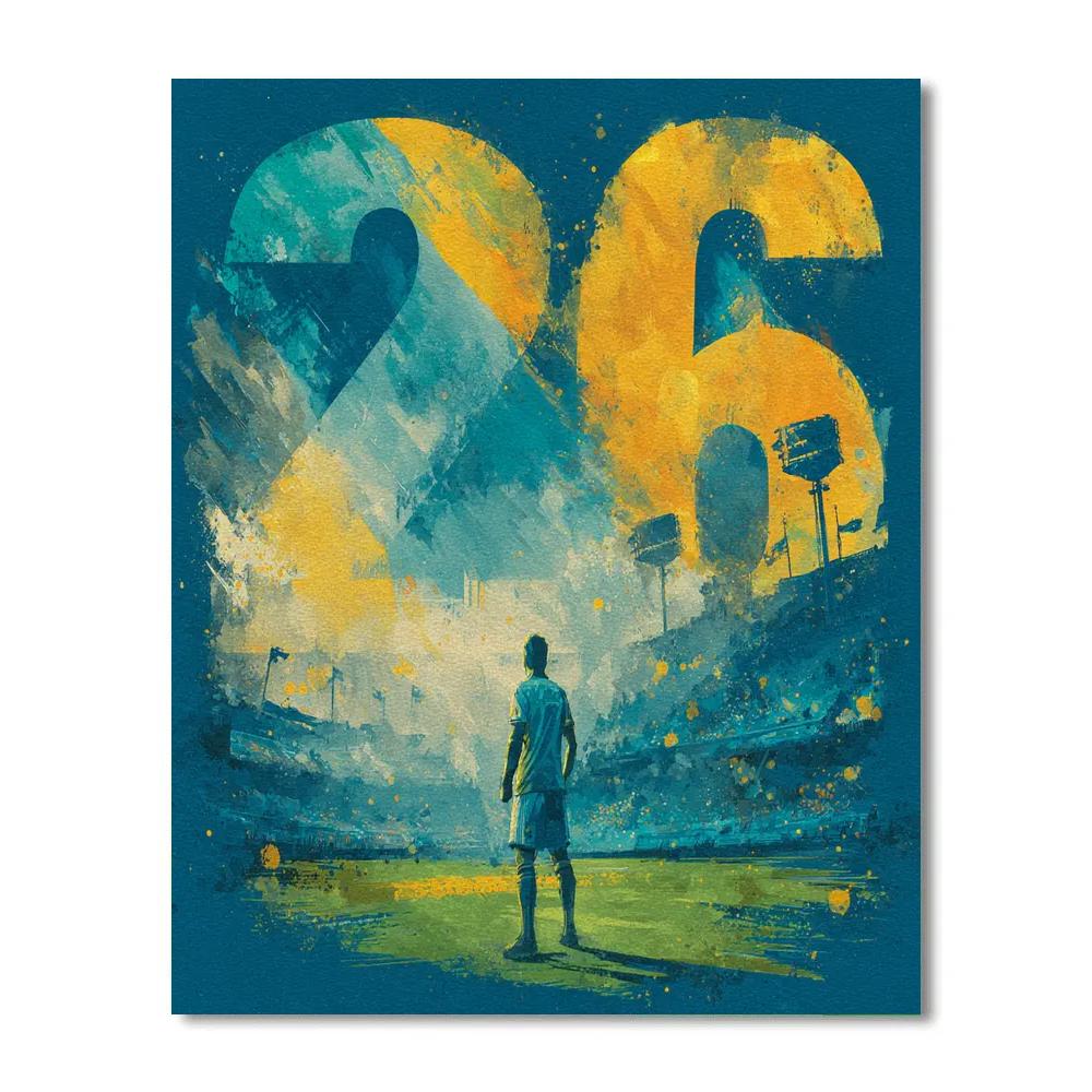 Curaçao Fifa 2026 Blue - DIY Painting By Numbers Kit