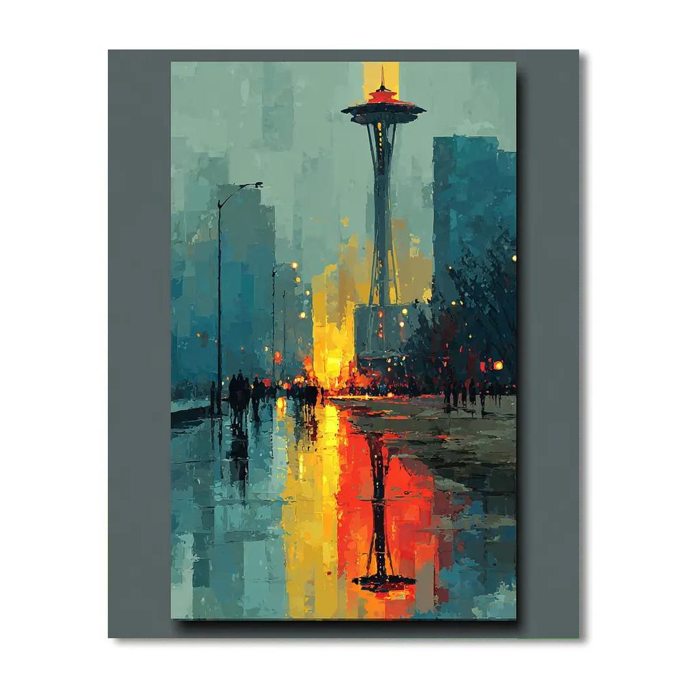 Seattle Fifa 2026 Rainlight - DIY Painting By Numbers Kit
