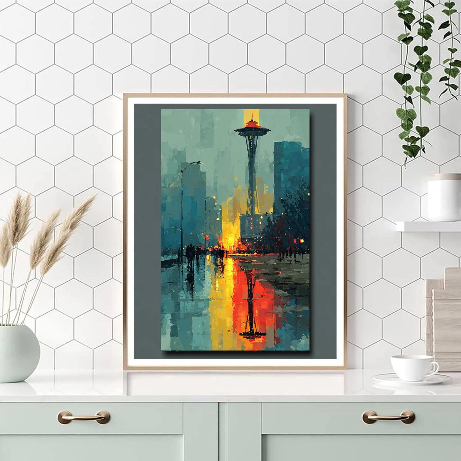 Seattle Fifa 2026 Rainlight - DIY Painting By Numbers Kit