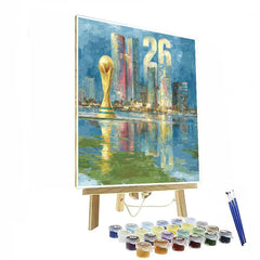 Miami Fifa 2026 Reflection - DIY Painting By Numbers Kit