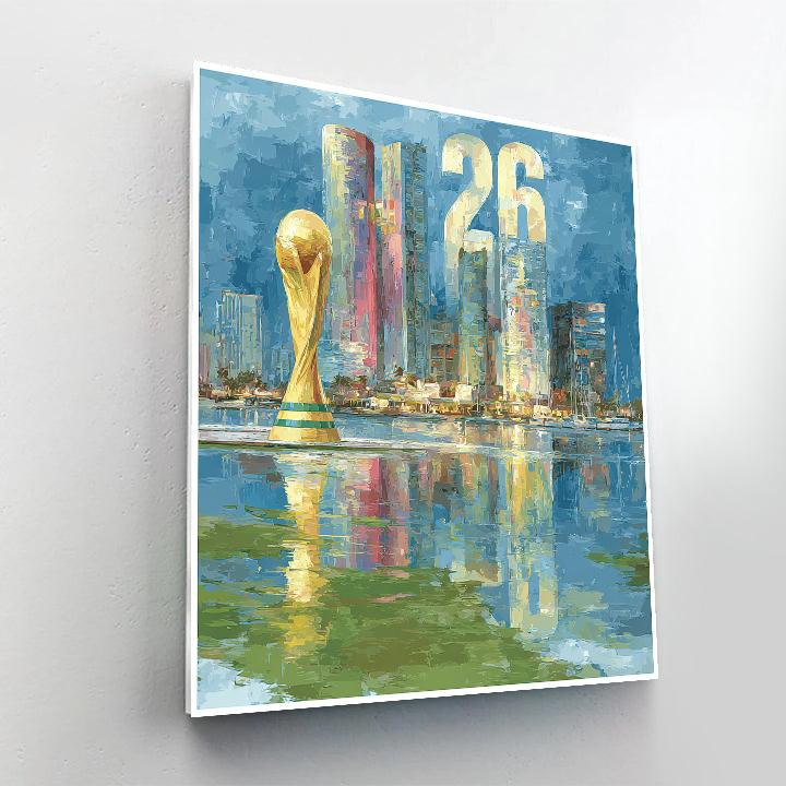 Miami Fifa 2026 Reflection - DIY Painting By Numbers Kit