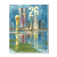 Miami Fifa 2026 Reflection - DIY Painting By Numbers Kit