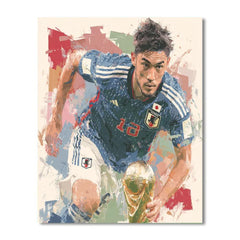 Mitoma Fifa 2026 Blue - DIY Painting By Numbers Kit