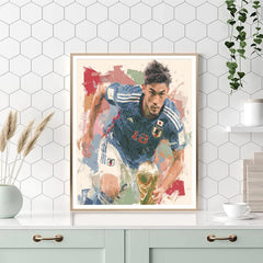 Mitoma Fifa 2026 Blue - DIY Painting By Numbers Kit