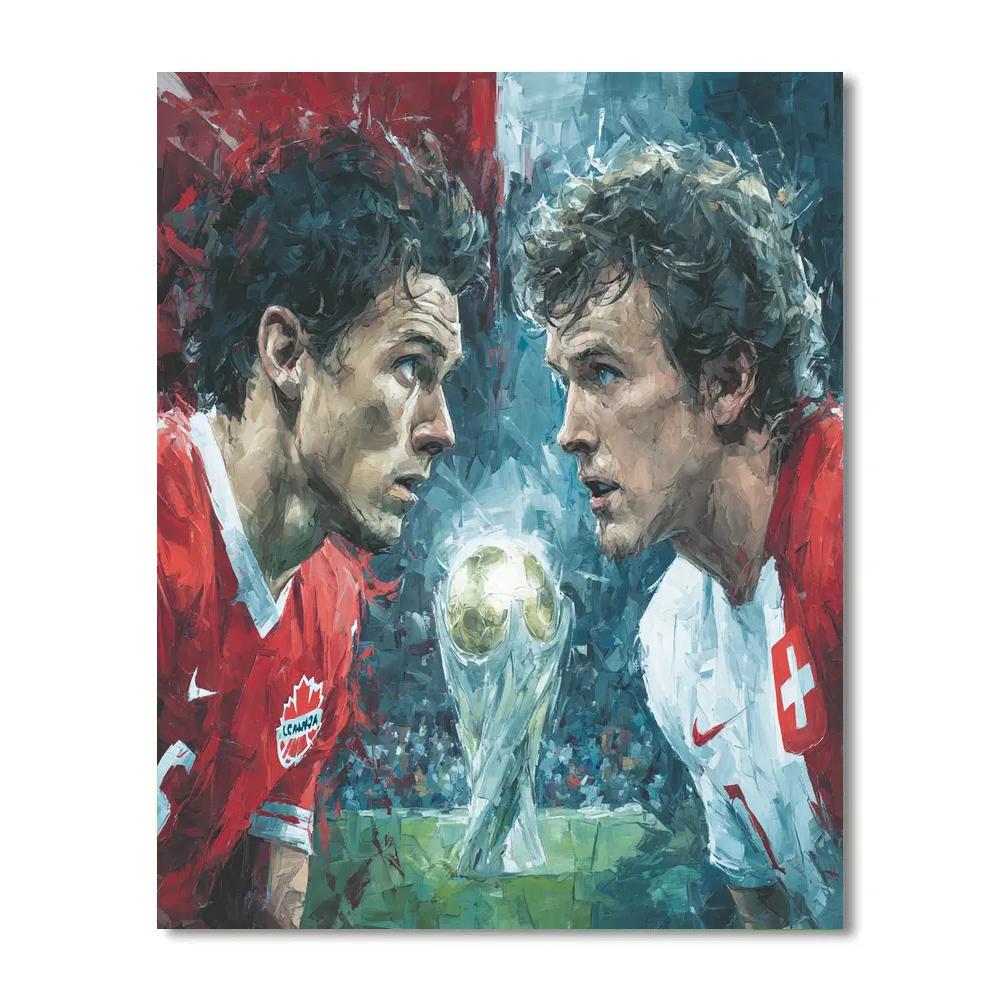 Fifa 2026 Canada vs Switzerland - DIY Painting By Numbers Kit