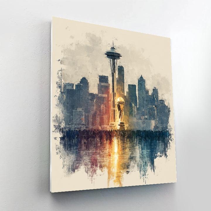 Seattle Fifa 2026 Rainlight - DIY Painting By Numbers Kit
