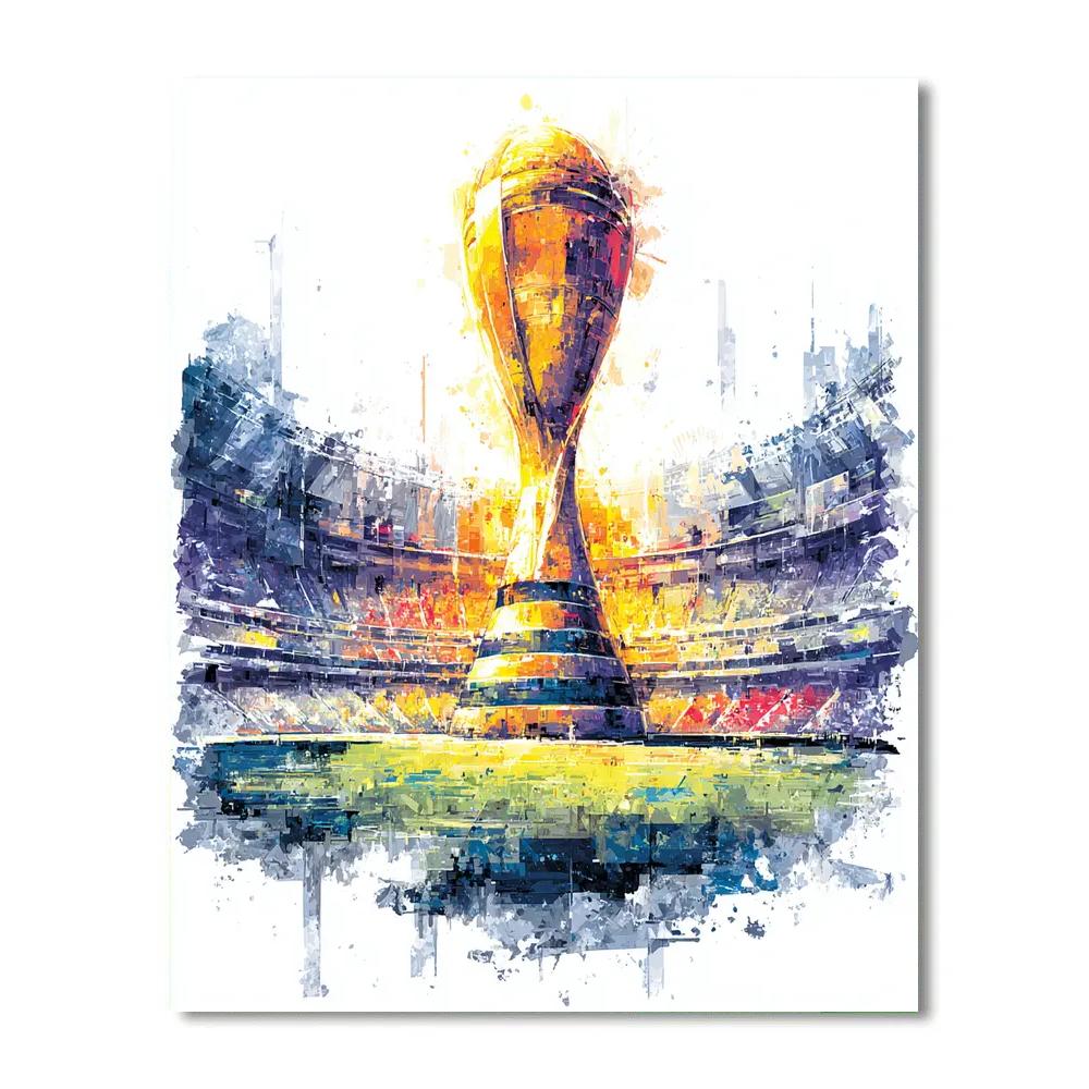 Fifa 2026 Trophy Constellation - DIY Painting By Numbers Kit