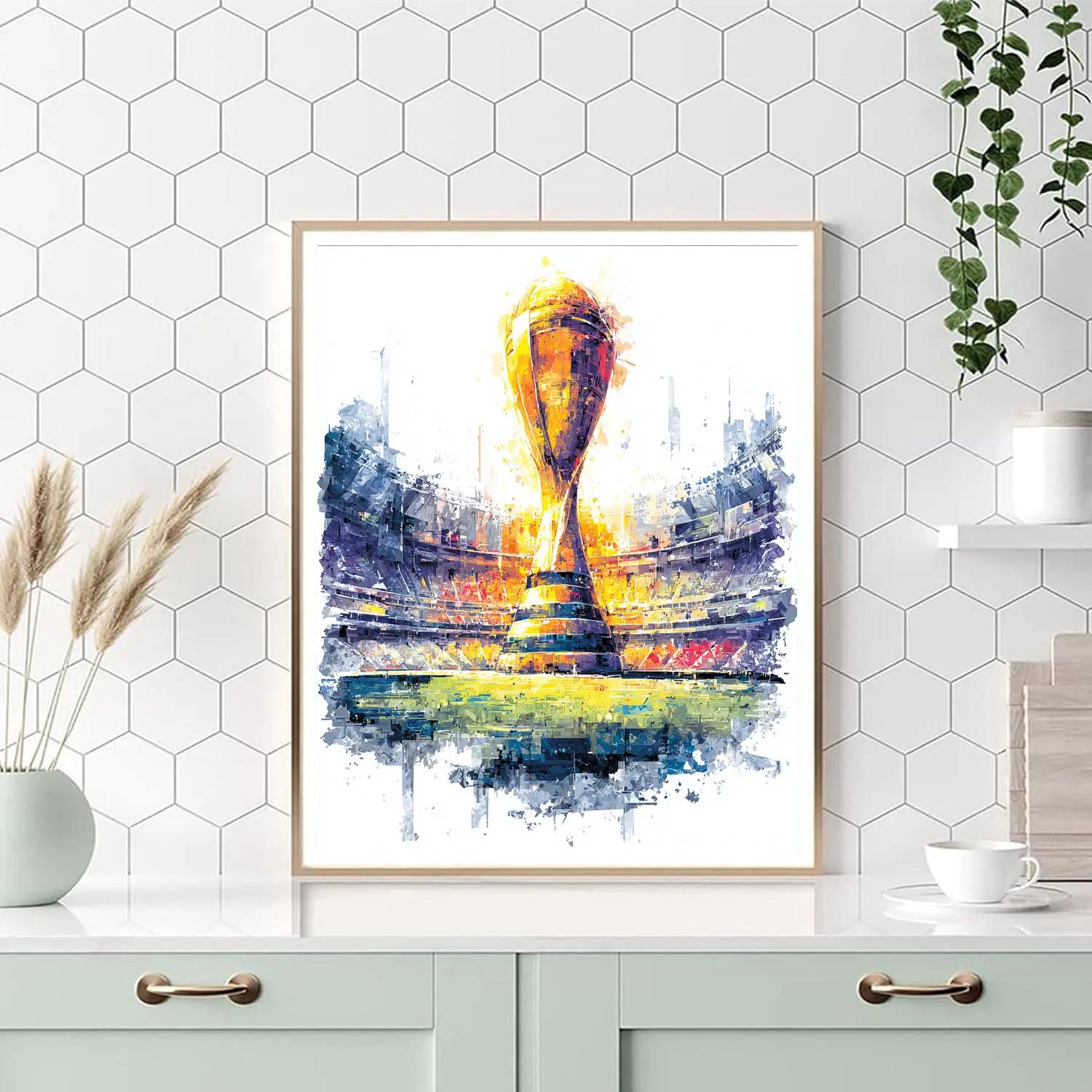 Fifa 2026 Trophy Constellation - DIY Painting By Numbers Kit