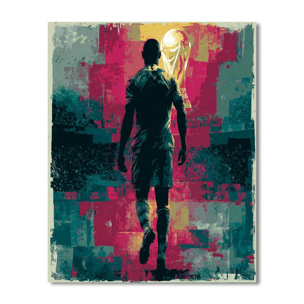 Fifa 2026 Jordan Red - DIY Painting By Numbers Kit