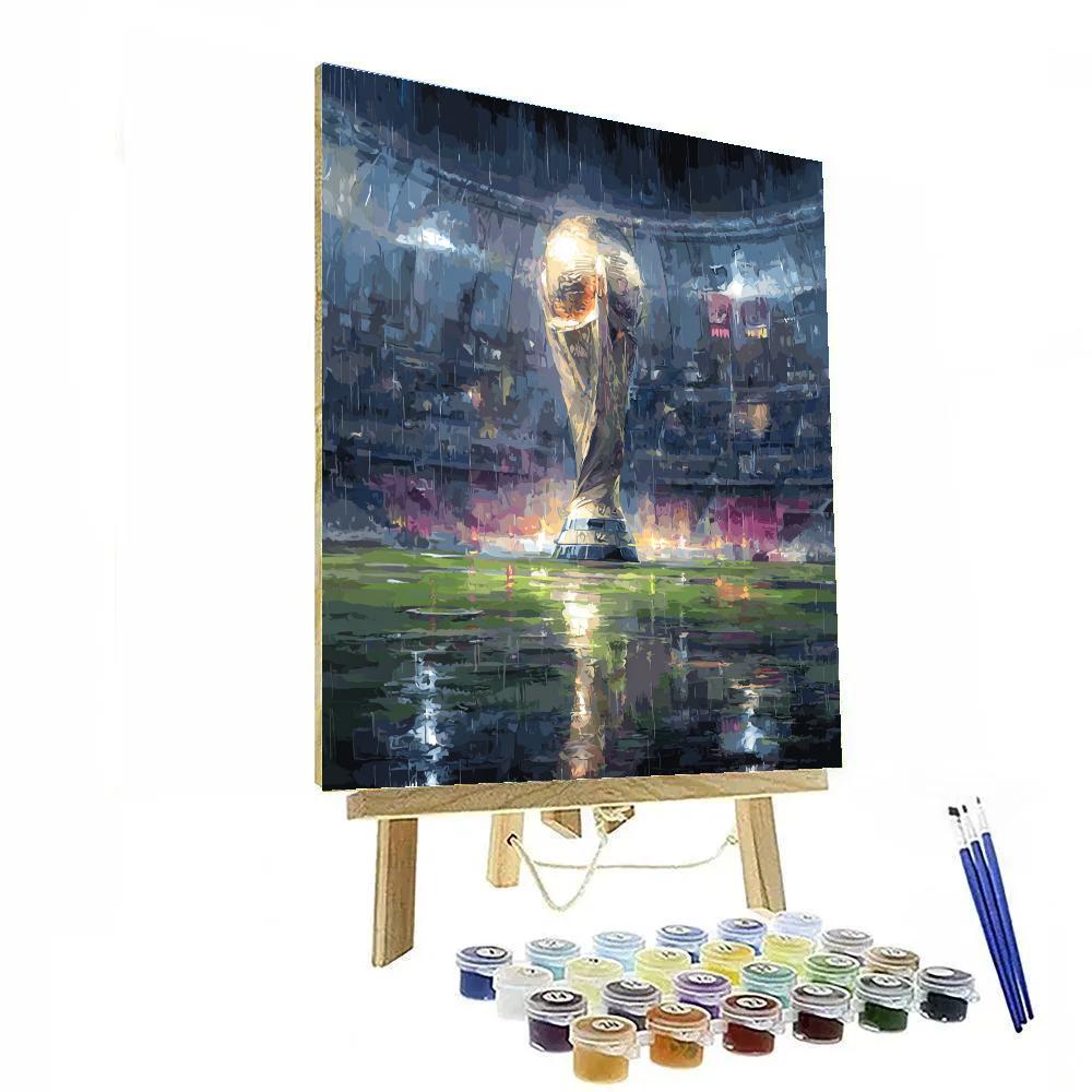 Fifa 2026 Trophy Reflections - DIY Painting By Numbers Kit