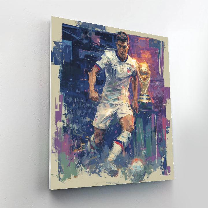 Fifa 2026 Pulisic Glow - DIY Painting By Numbers Kit