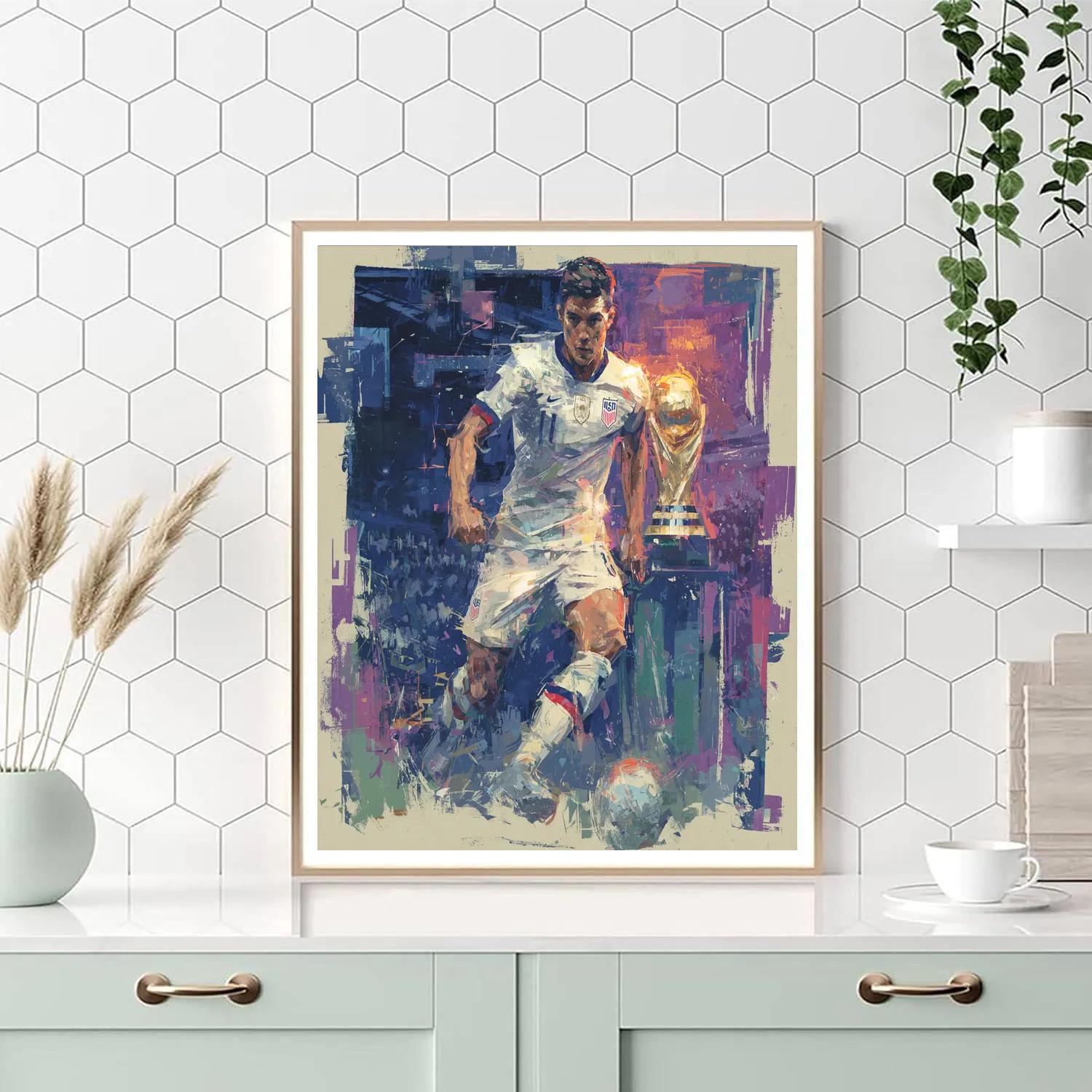 Fifa 2026 Pulisic Glow - DIY Painting By Numbers Kit