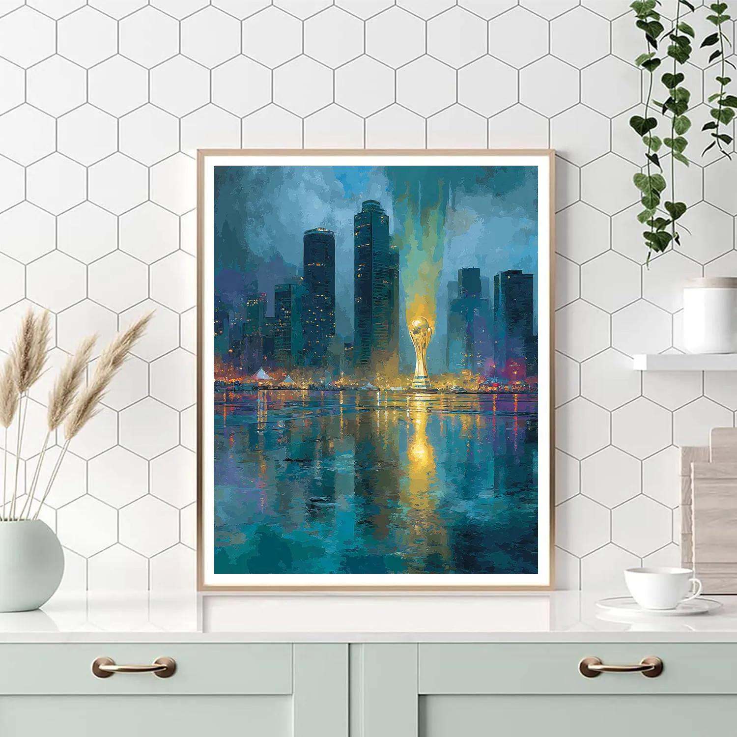Seattle Fifa 2026 Rainlight - DIY Painting By Numbers Kit