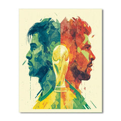 Fifa 2026 Brazil vs Morocco - DIY Painting By Numbers Kit