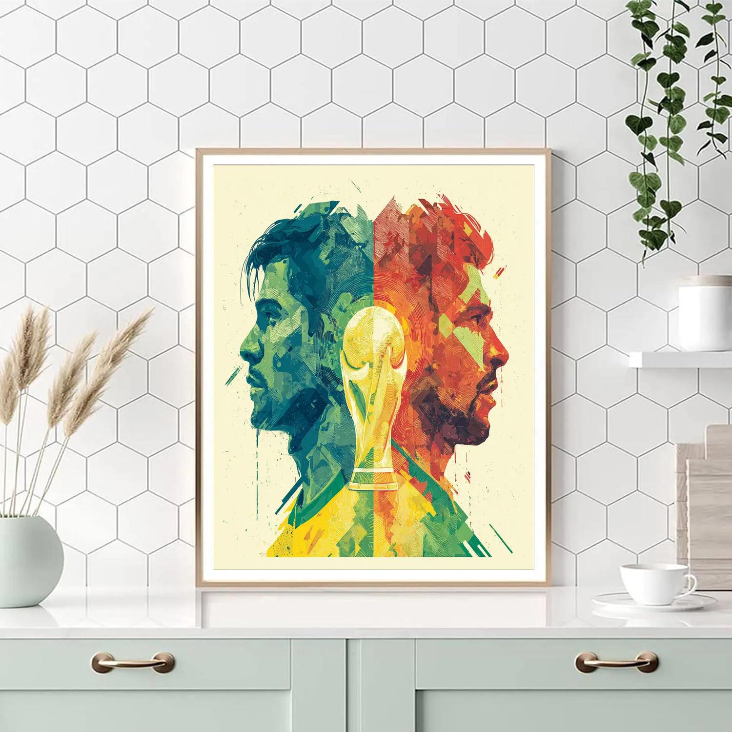 Fifa 2026 Brazil vs Morocco - DIY Painting By Numbers Kit