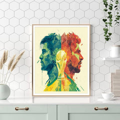 Fifa 2026 Brazil vs Morocco - DIY Painting By Numbers Kit