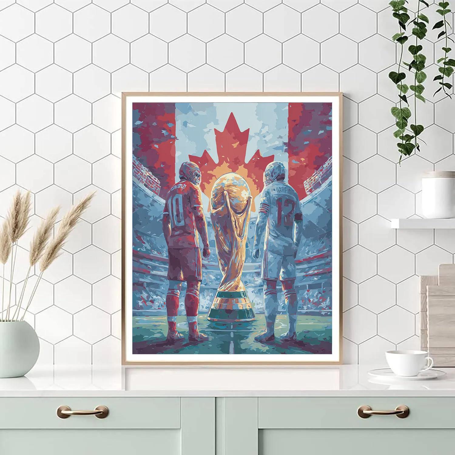 Fifa 2026 Canada vs Switzerland - DIY Painting By Numbers Kit