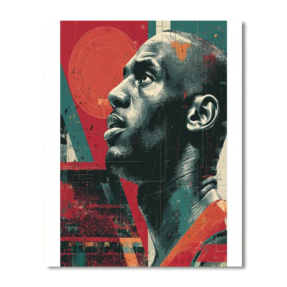 Jordan Fifa 2026 Red - DIY Painting By Numbers Kit