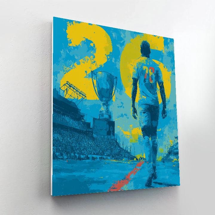 Curaçao Fifa 2026 Blue - DIY Painting By Numbers Kit