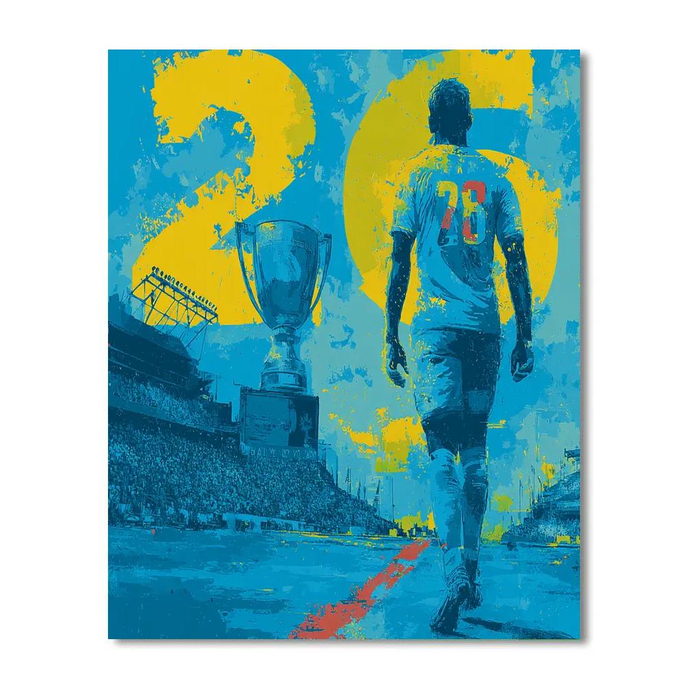 Curaçao Fifa 2026 Blue - DIY Painting By Numbers Kit