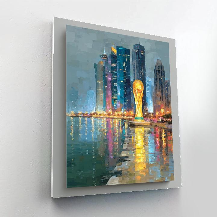 Miami Fifa 2026 Reflection - DIY Painting By Numbers Kit