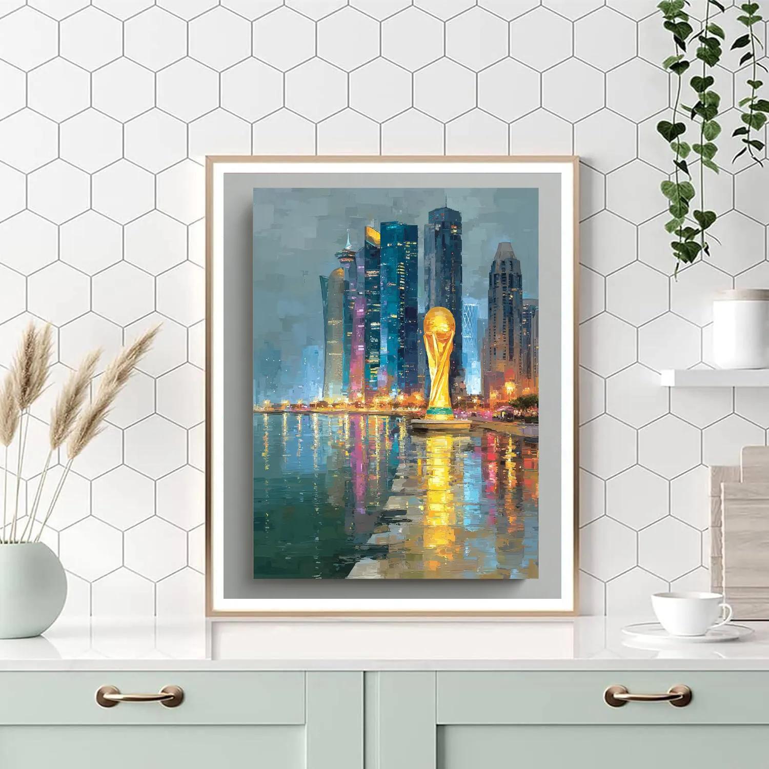 Miami Fifa 2026 Reflection - DIY Painting By Numbers Kit