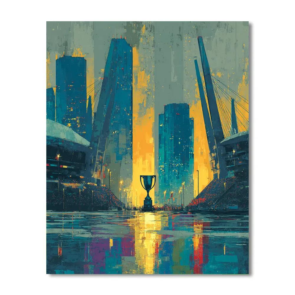 Seattle Fifa 2026 Rainlight - DIY Painting By Numbers Kit