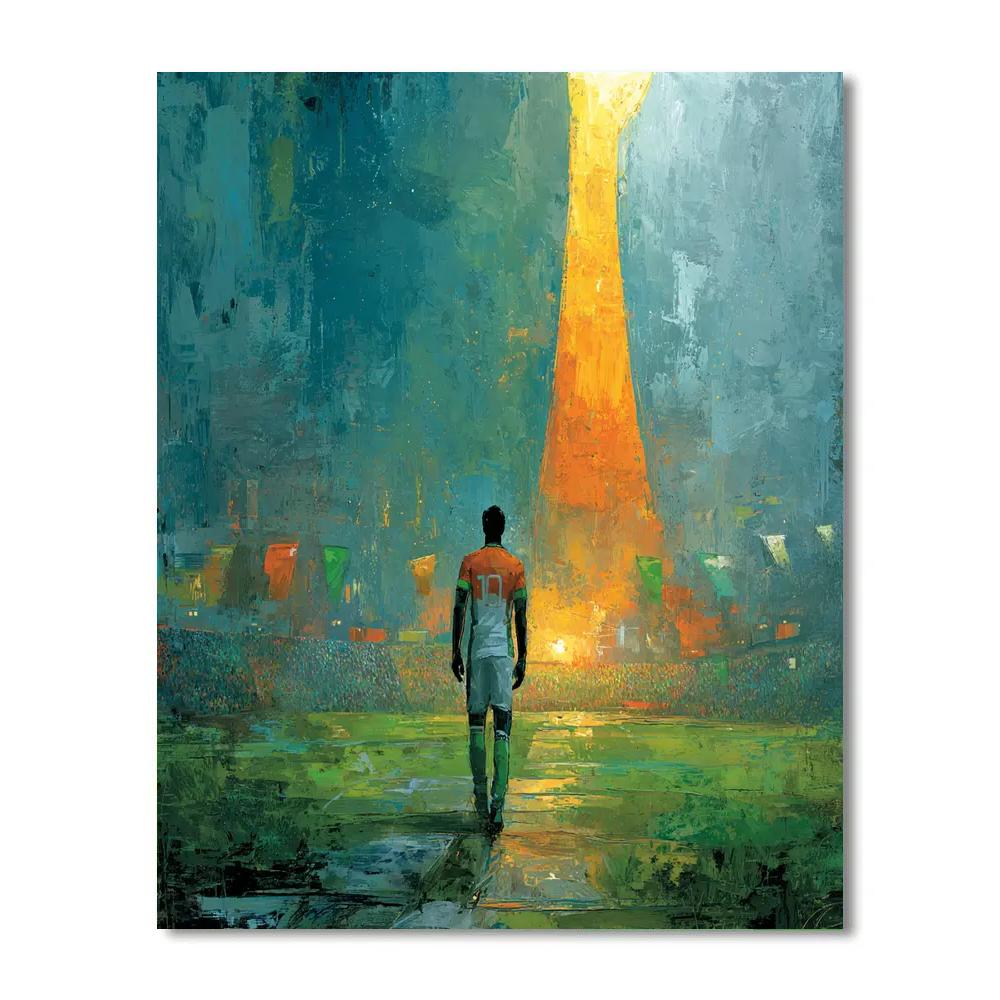 Côte dIvoire Fifa 2026 Gold - DIY Painting By Numbers Kit