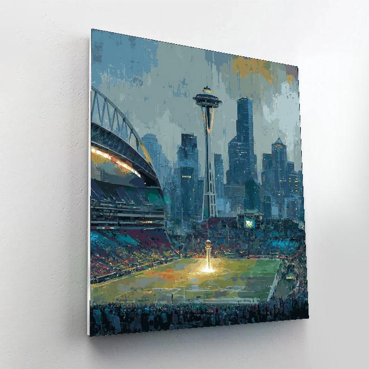 Seattle Fifa 2026 Rainlight - DIY Painting By Numbers Kit