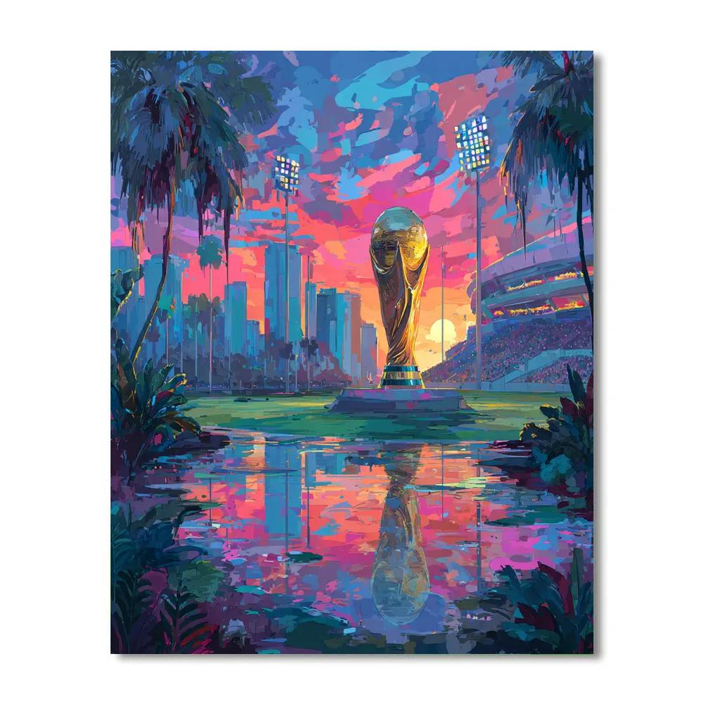 Miami Fifa 2026 Reflection - DIY Painting By Numbers Kit