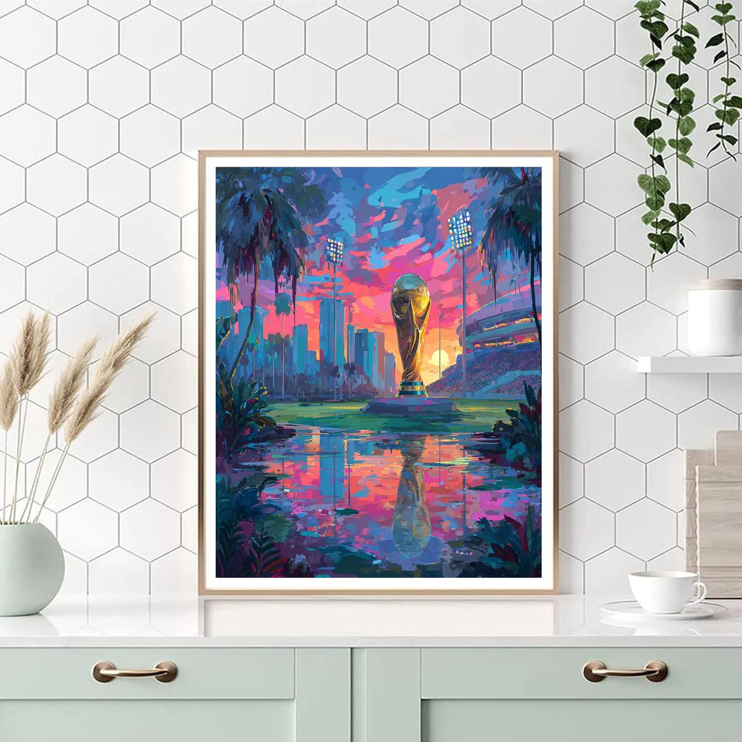 Miami Fifa 2026 Reflection - DIY Painting By Numbers Kit