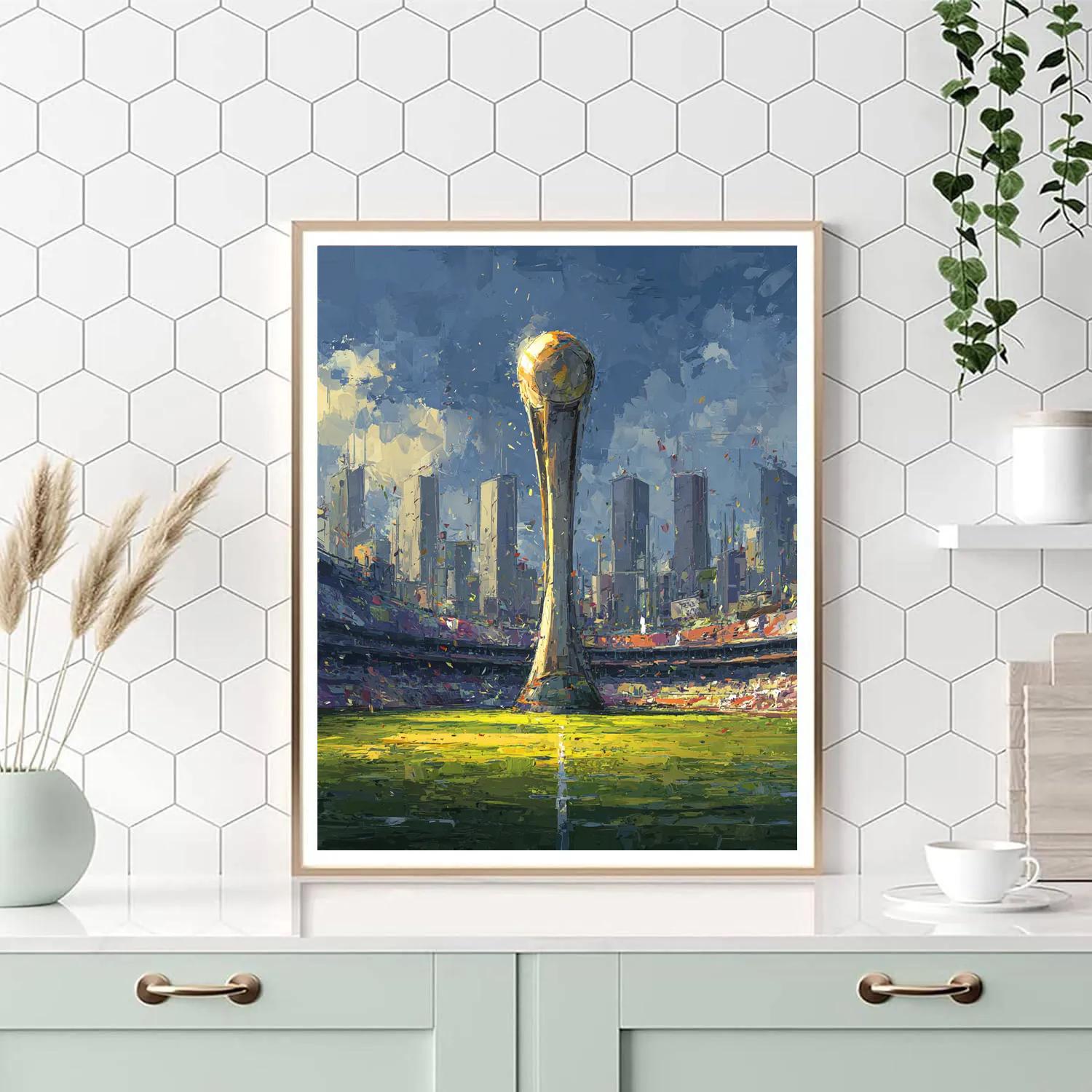 Fifa 2026 Trophy Meridian - DIY Painting By Numbers Kit
