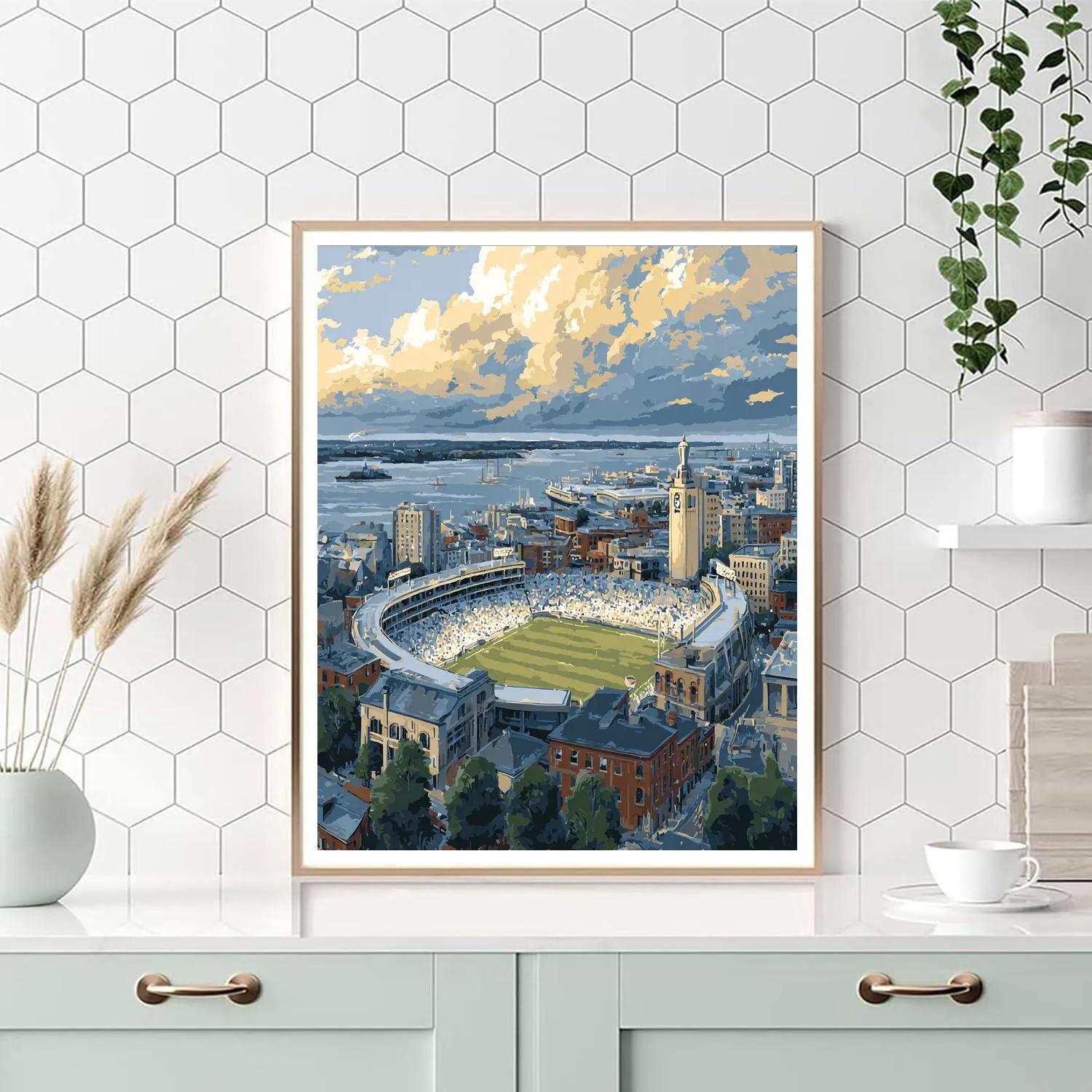 Boston Fifa 2026 Blue Hour - DIY Painting By Numbers Kit