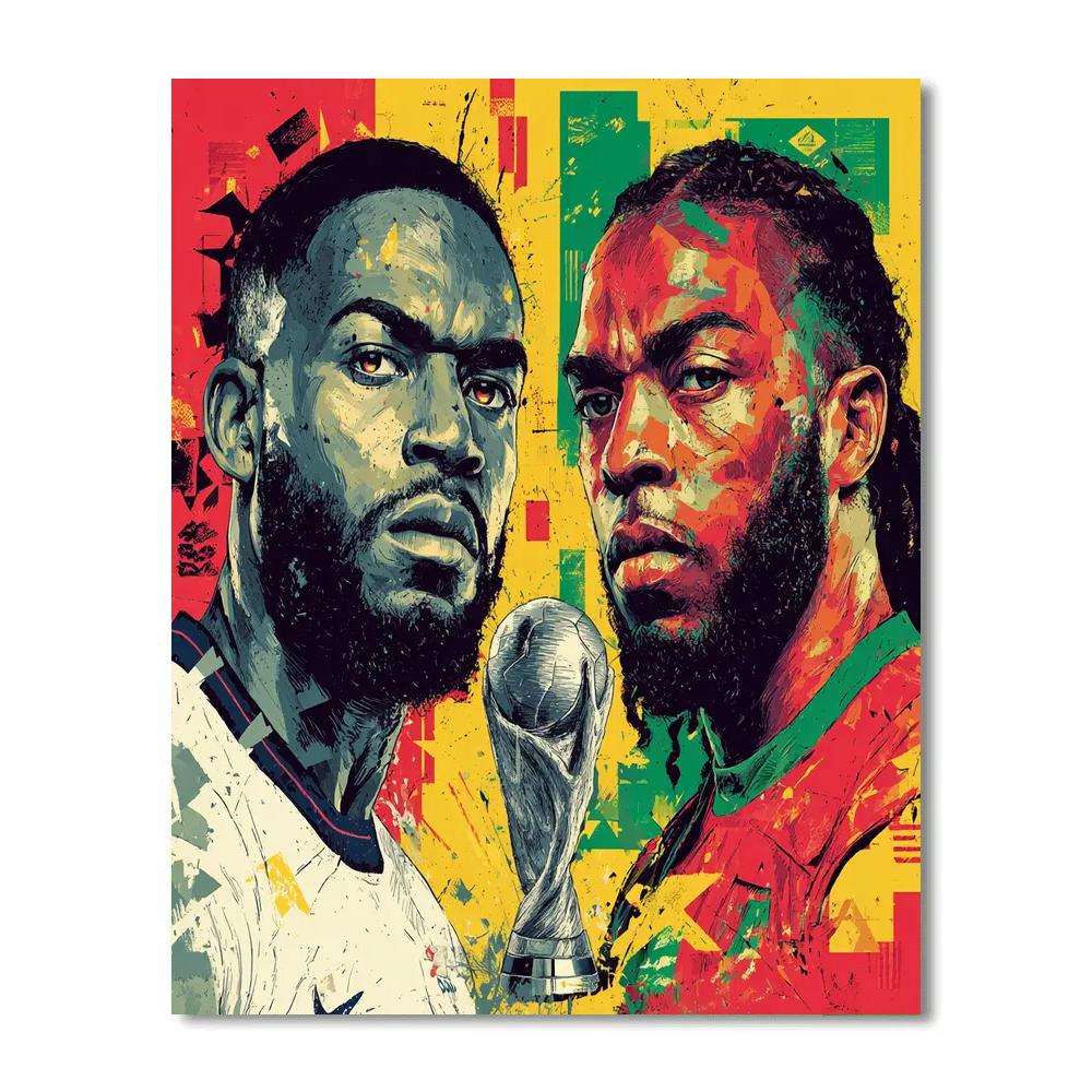 Fifa 2026 England vs Ghana - DIY Painting By Numbers Kit