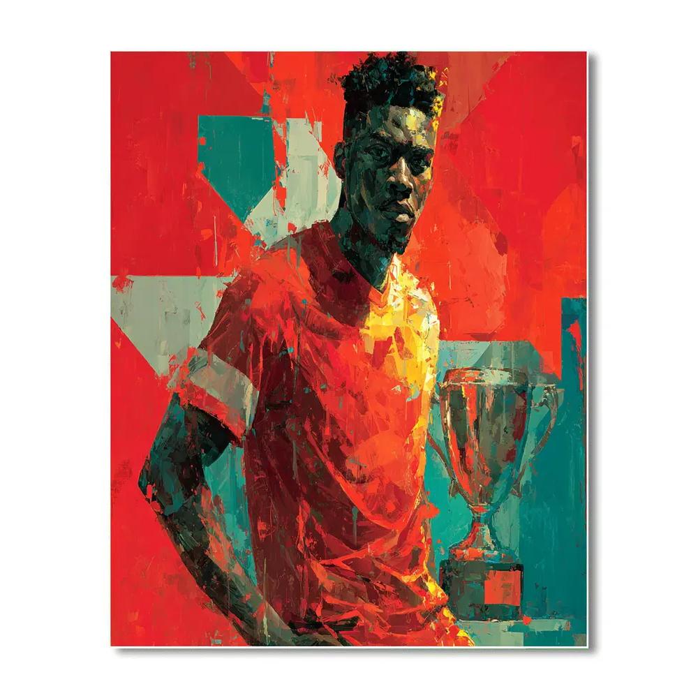 Alphonso Davies Fifa 2026 Lights - DIY Painting By Numbers Kit