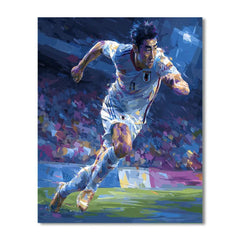 Fifa 2026 Mitoma Blue - DIY Painting By Numbers Kit