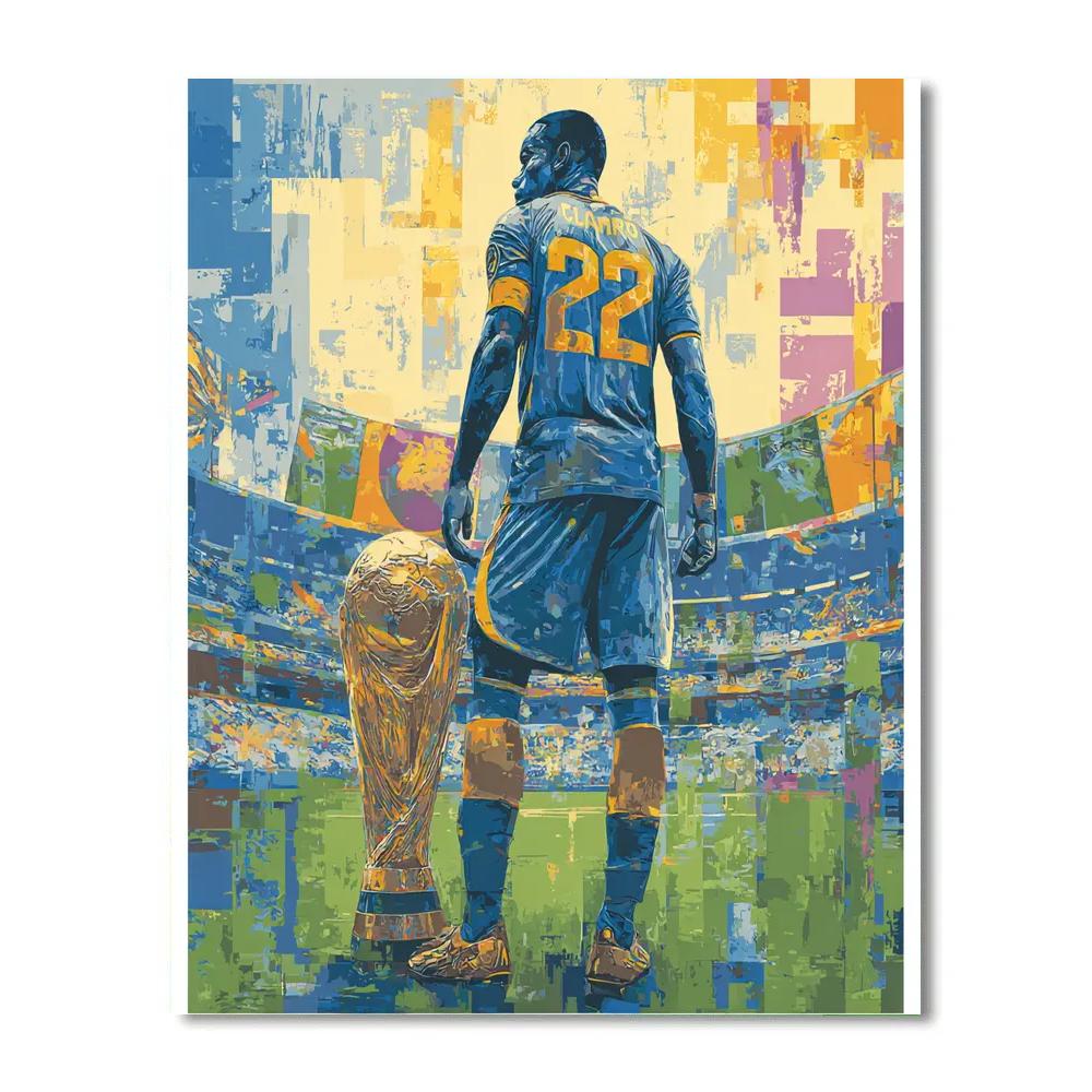 Curaçao Fifa 2026 Blue - DIY Painting By Numbers Kit