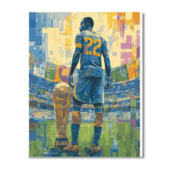 Curaçao Fifa 2026 Blue - DIY Painting By Numbers Kit