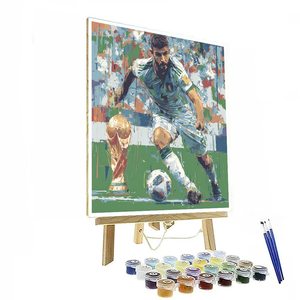 Fifa 2026 Hakimi Atlas - DIY Painting By Numbers Kit