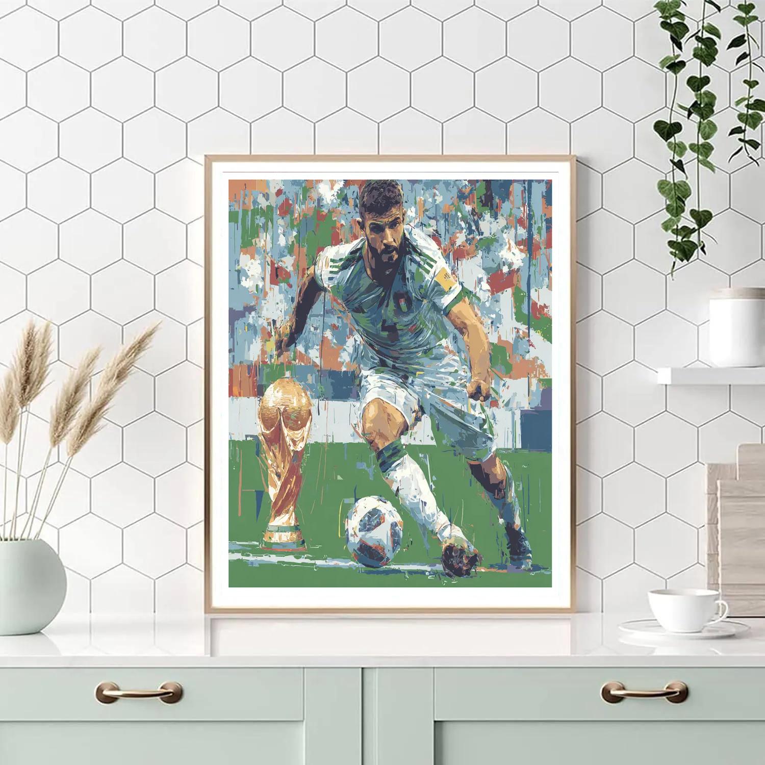 Fifa 2026 Hakimi Atlas - DIY Painting By Numbers Kit
