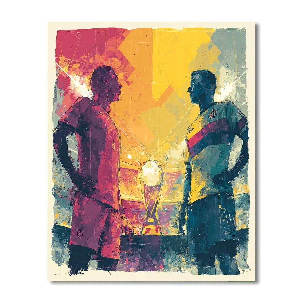 Fifa 2026 Portugal vs Colombia - DIY Painting By Numbers Kit